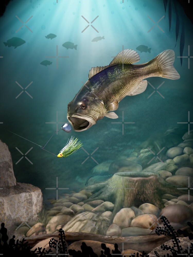 Largemouth Bass Chasing A Spinnerbait Lure iPhone Case for Sale by Markus  Ziegler