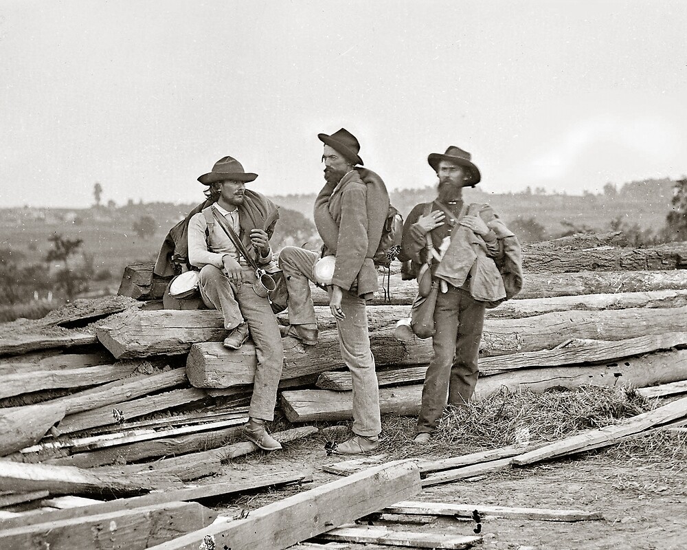 "Confederates at Gettysburg, 1863. Vintage Photo" by historyphoto
