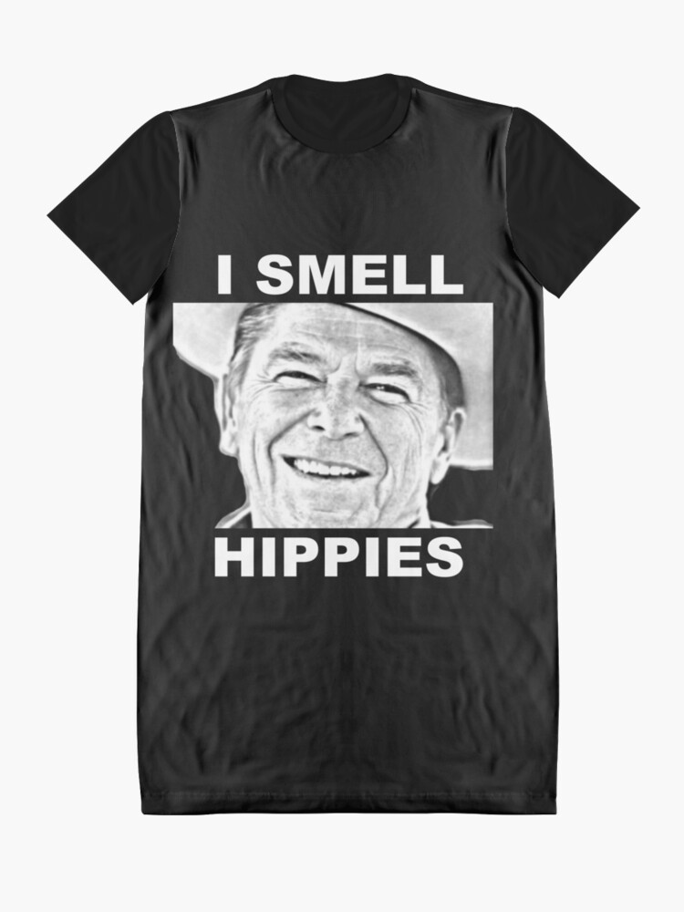 Download " Ronald Reagan I Smell Hippies" Graphic T-Shirt Dress by ...