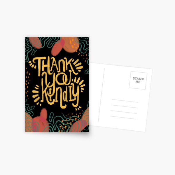 Thank You Kindly Postcard