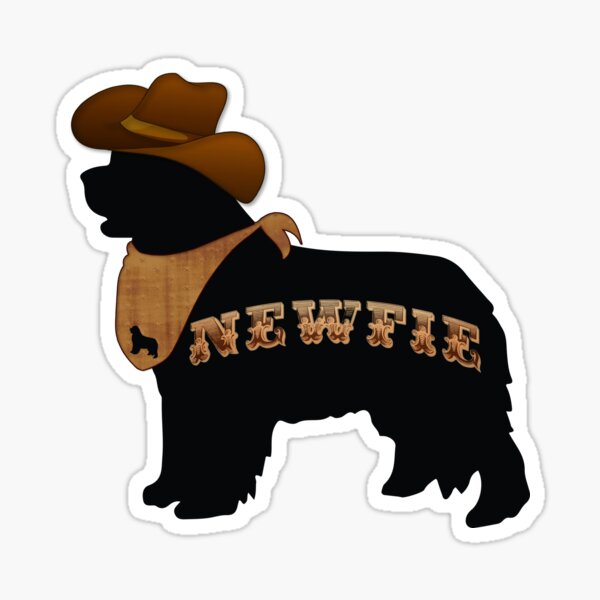 Western Newfie Sticker