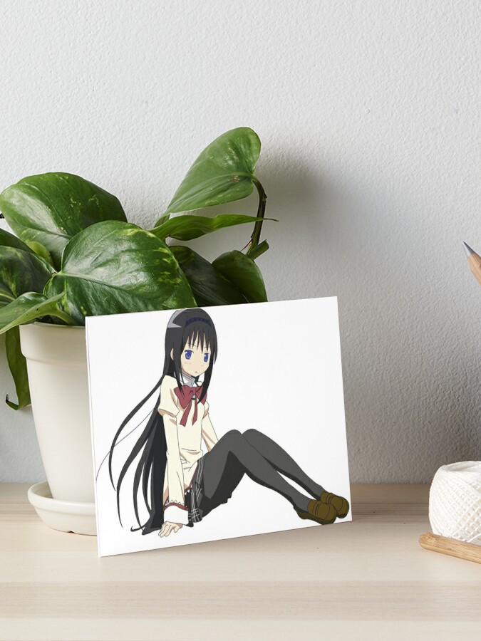 Homura Laying Down Art Board Print By Actensbu Redbubble