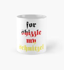Lustige Oktoberfest-Bier-Festival-Schnitzel-Deutschland-Flaggen-Farben Tasse (Standard)