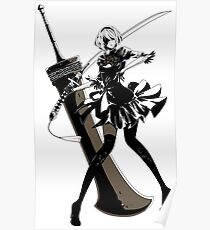 Nier Automata 2B Poster