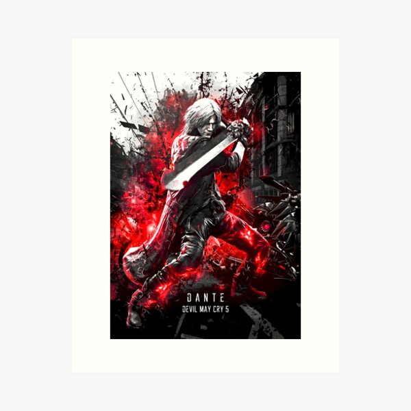 Dante Devil May Cry Anime Manga Wall Poster Scroll