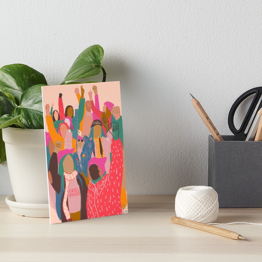 Women's March Art Board Print