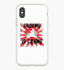Sharing is Caring Socialist Unicorn iPhone Case