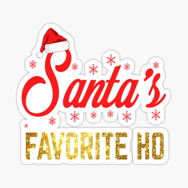 Download Santas Favorite Ho Stickers Redbubble PSD Mockup Templates