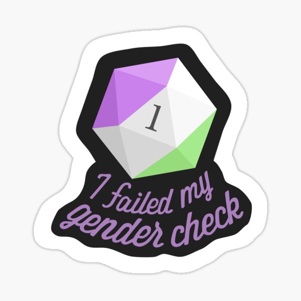 Item preview, I failed my gender check designed and sold by OctopodArts.