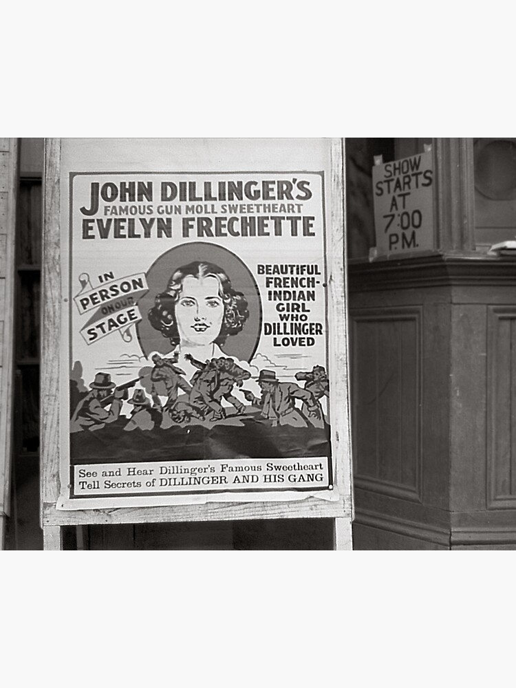 Disover Dillinger's Gun Moll Sweetheart, 1938. Vintage Photo Premium Matte Vertical Poster