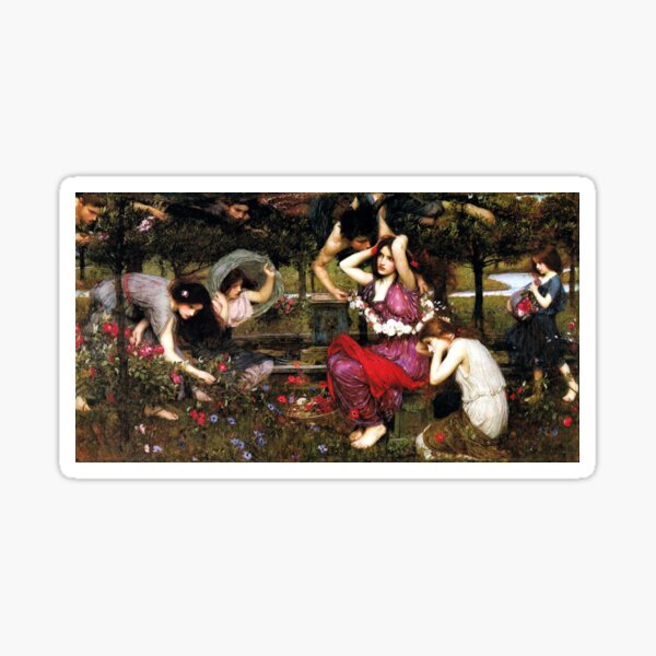 Item preview, Flora and the Zephyrs - John William Waterhouse designed and sold by forgottenbeauty.