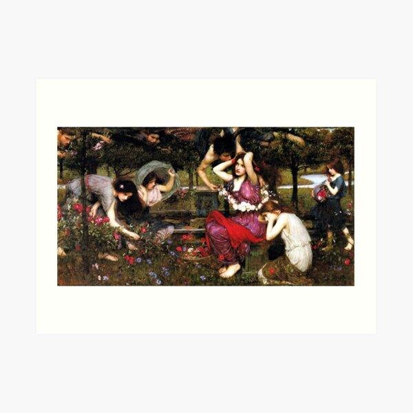 Flora and the Zephyrs - John William Waterhouse Art Print