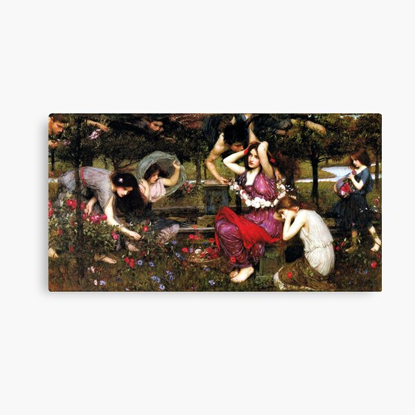 Flora and the Zephyrs - John William Waterhouse Canvas Print