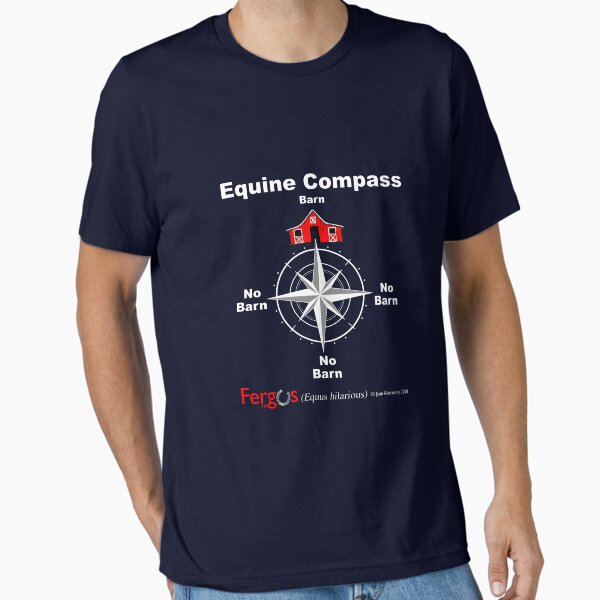 Item preview, Fergus the Horse: Equine Compass (white) designed and sold by Jean Abernethy.