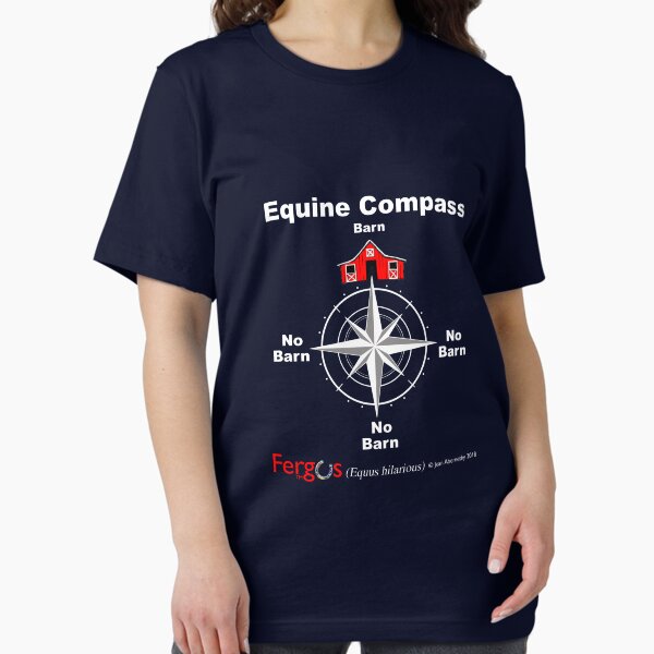 Item preview, Fergus the Horse: Equine Compass (white) designed and sold by Jean Abernethy.