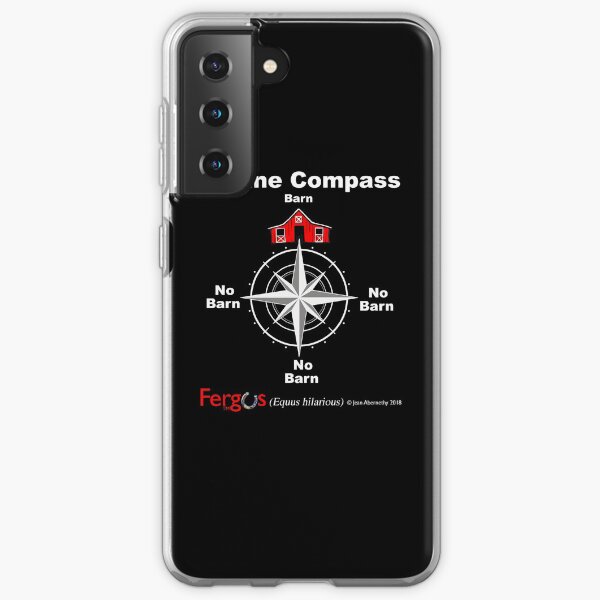 Fergus the Horse: Equine Compass (white) Samsung Galaxy Soft Case