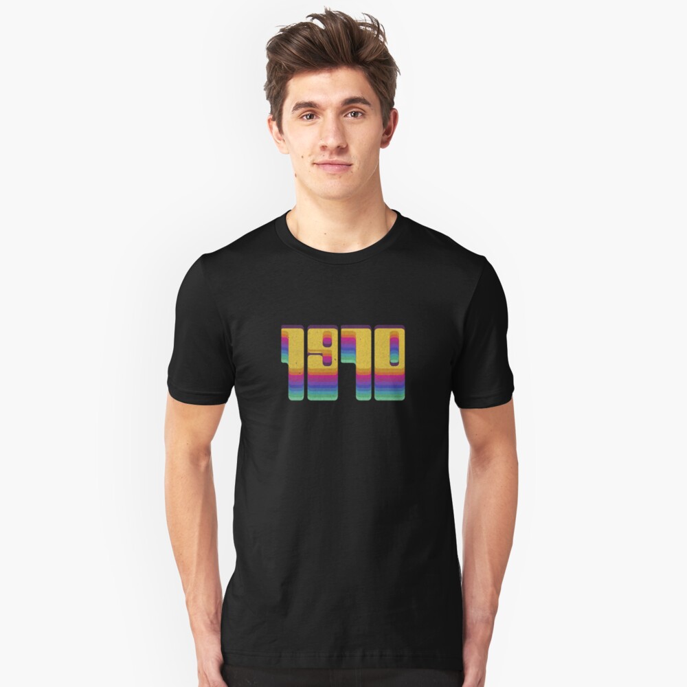 Vintage 1970 Seventies Cool Retro Style Clothing Slim Fit T-Shirt