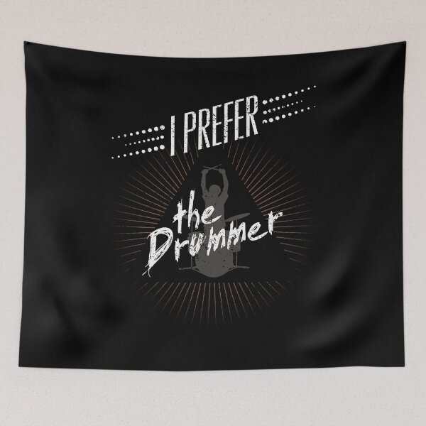 Item preview, Drummer Wife T Shirt I Prefer The Drummer Silhouette copy designed and sold by shoppzee.