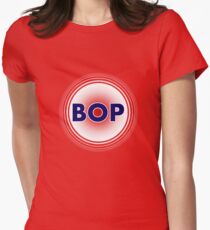 Bop - Red Halftone Women's Fitted T-Shirt