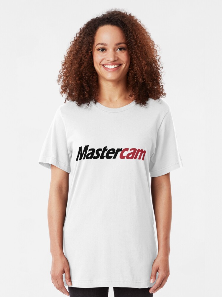 Alternate view of 3D Cad/Cam/Cae MasterCam Designer Slim Fit T-Shirt