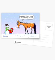 Fergus the Horse: "Lumps of Coal" Card Postcards