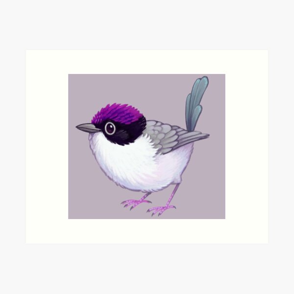 Item preview, Pride Birds: Purple-Crowned Fairywren designed and sold by Wren Melville's Art.