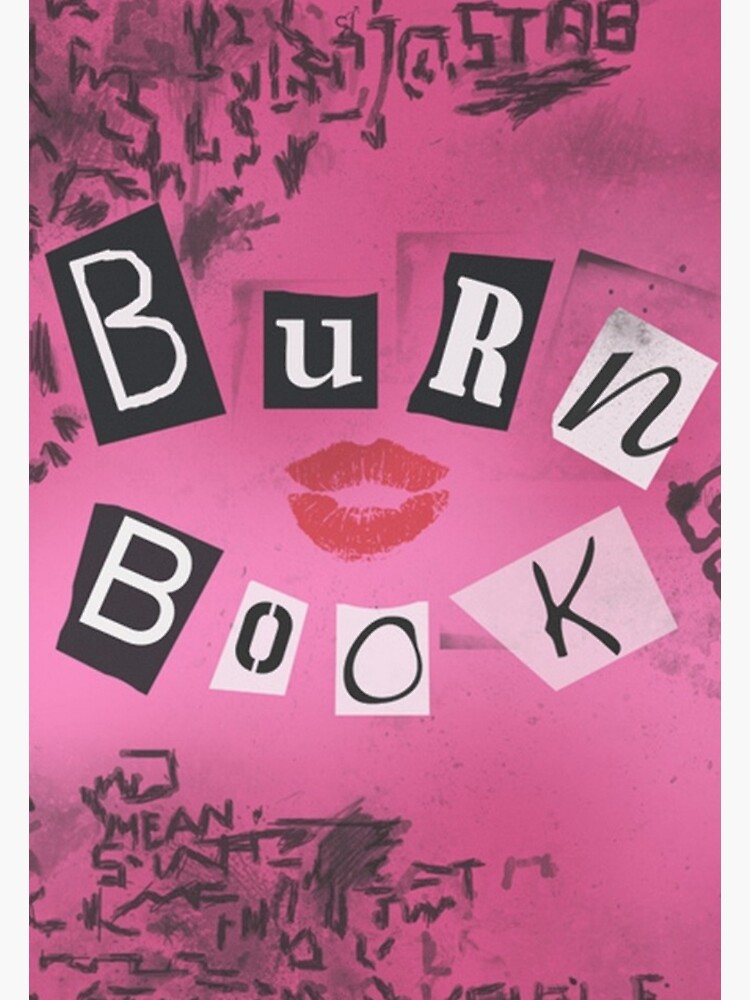 Mean Girls Burn Book Sticker For Sale By Eleventhfloor Redbubble