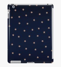 Blue & Rose Gold Pink Stars iPad Case/Skin
