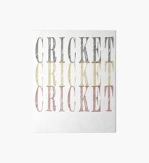 Retro Cricket design Art Board