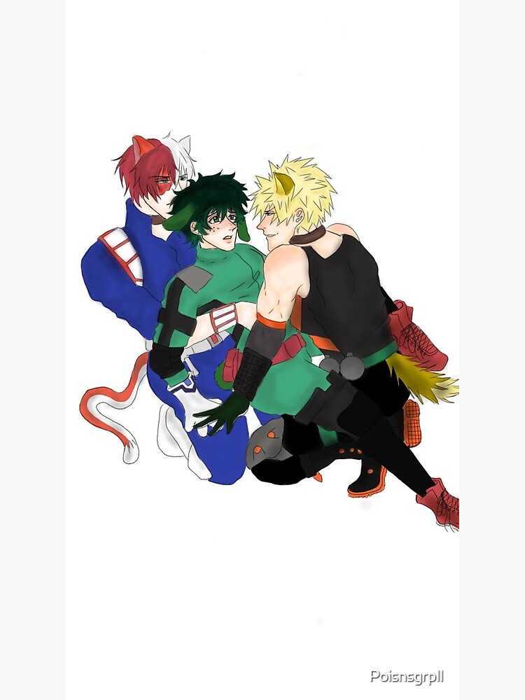 Featured image of post My Hero Academia Deku X Bakugou X Todoroki / My hero academia wallpaper, boku no hero academia, anime, horse.