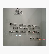 mESSAGE IN A sHOP wINDOW Photographic Print
