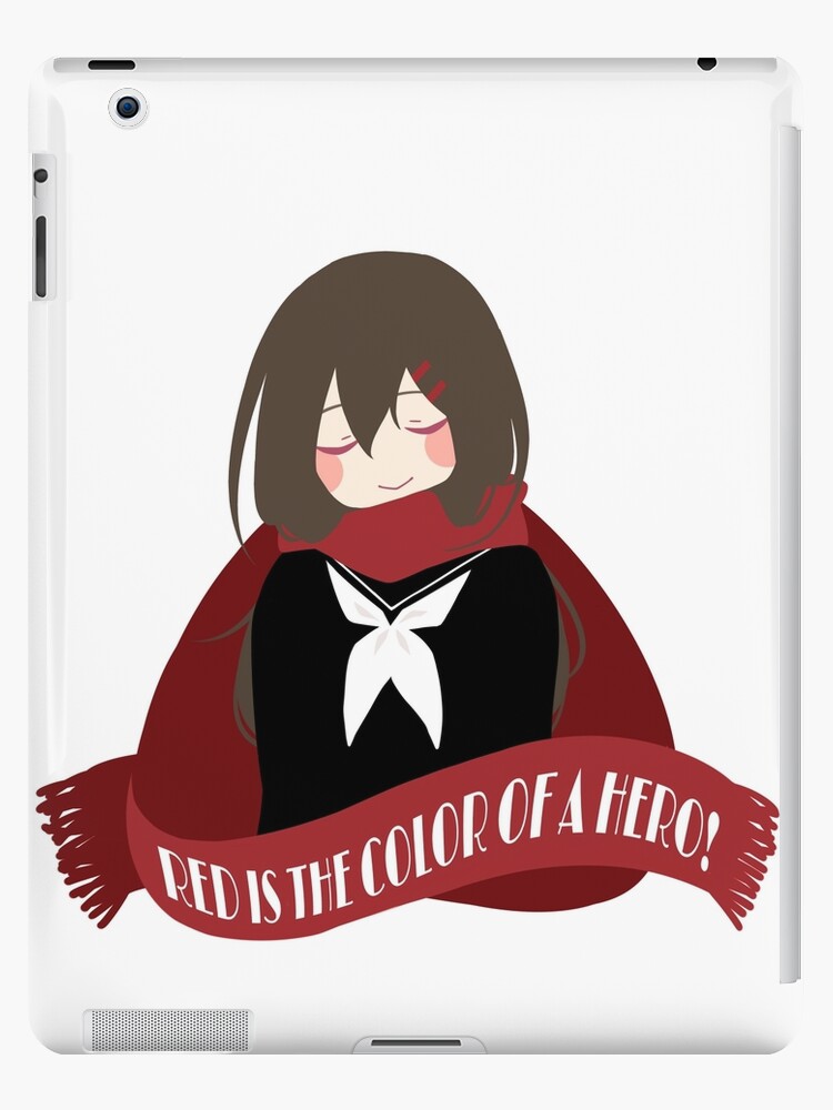 Red Is The Color Of A Hero カゲプロ 楯山文乃 Ipad Case Skin By Rinillu Redbubble