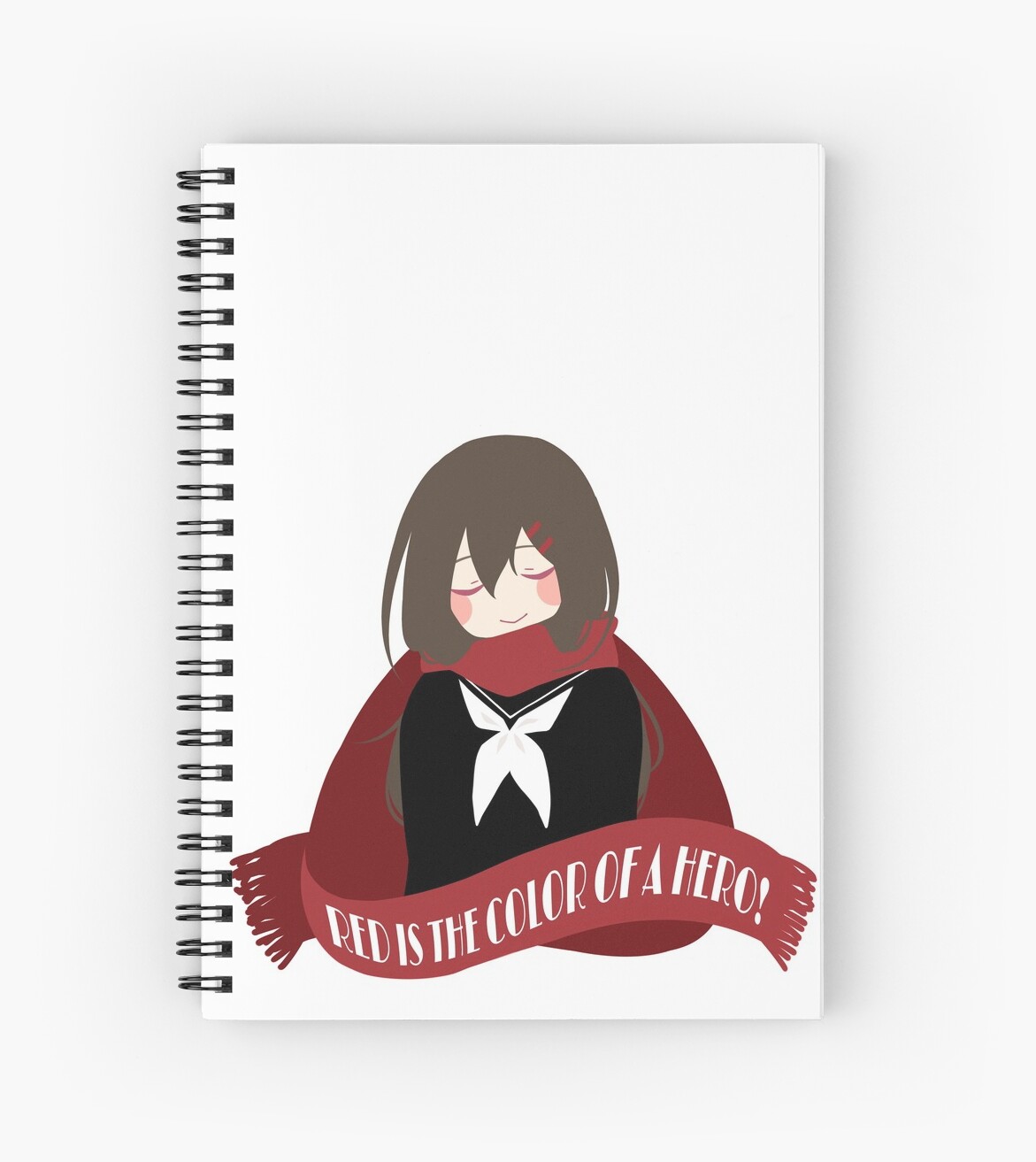 Red Is The Color Of A Hero カゲプロ 楯山文乃 Spiral Notebook By Rinillu Redbubble Red Is The Color Of A Hero カゲプロ 楯山文乃 Spiral Notebook By Rinillu Redbubble