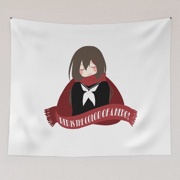 Item preview, Red is the Color of a Hero! （カゲプロ・楯山文乃） designed and sold by rinillu.