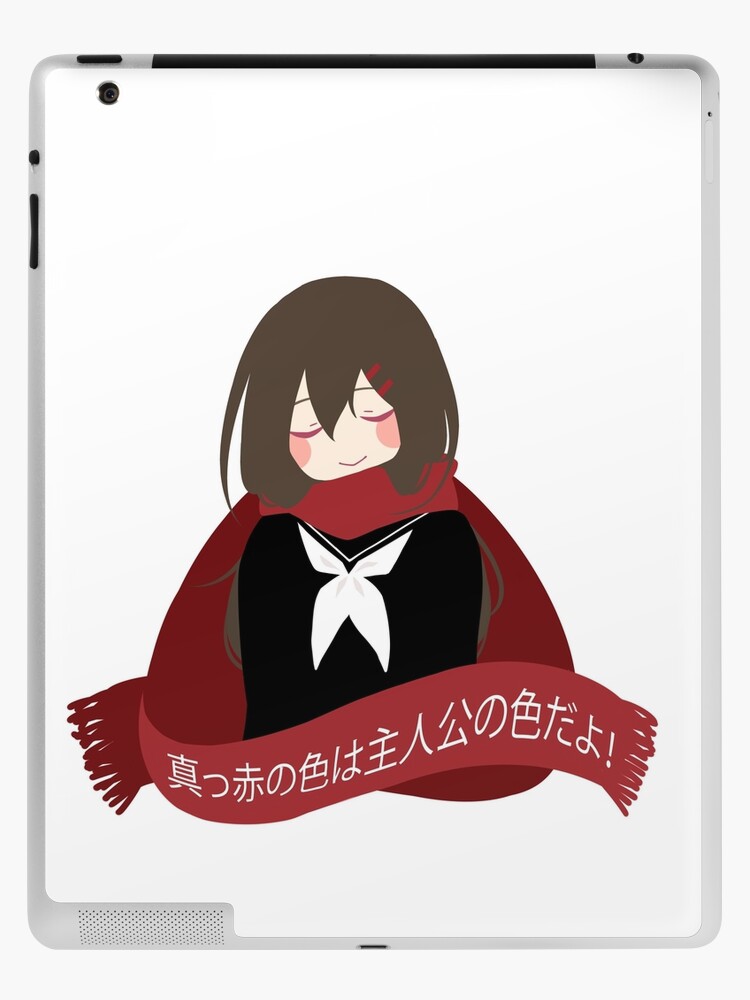 真っ赤な色は主人子の色だよ カゲプロ 楯山文乃 Ipad Case Skin By Rinillu Redbubble