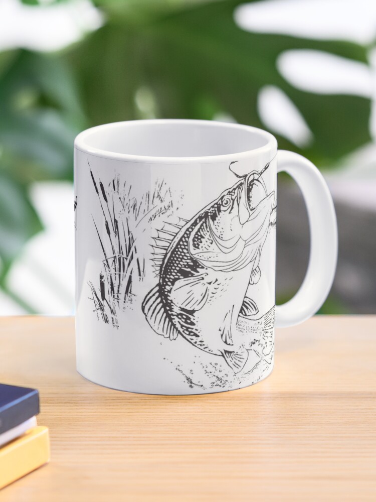 Bass Fishing Coffee Mug for Sale by Salmoneggs