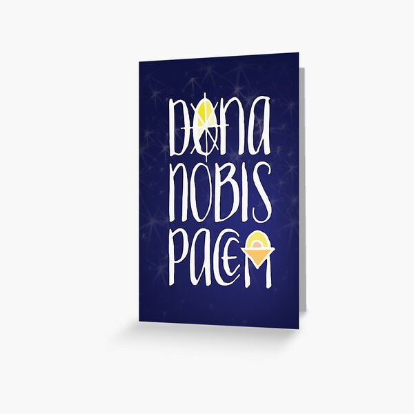 Dona Nobis Pacem Christmas Card Greeting Card