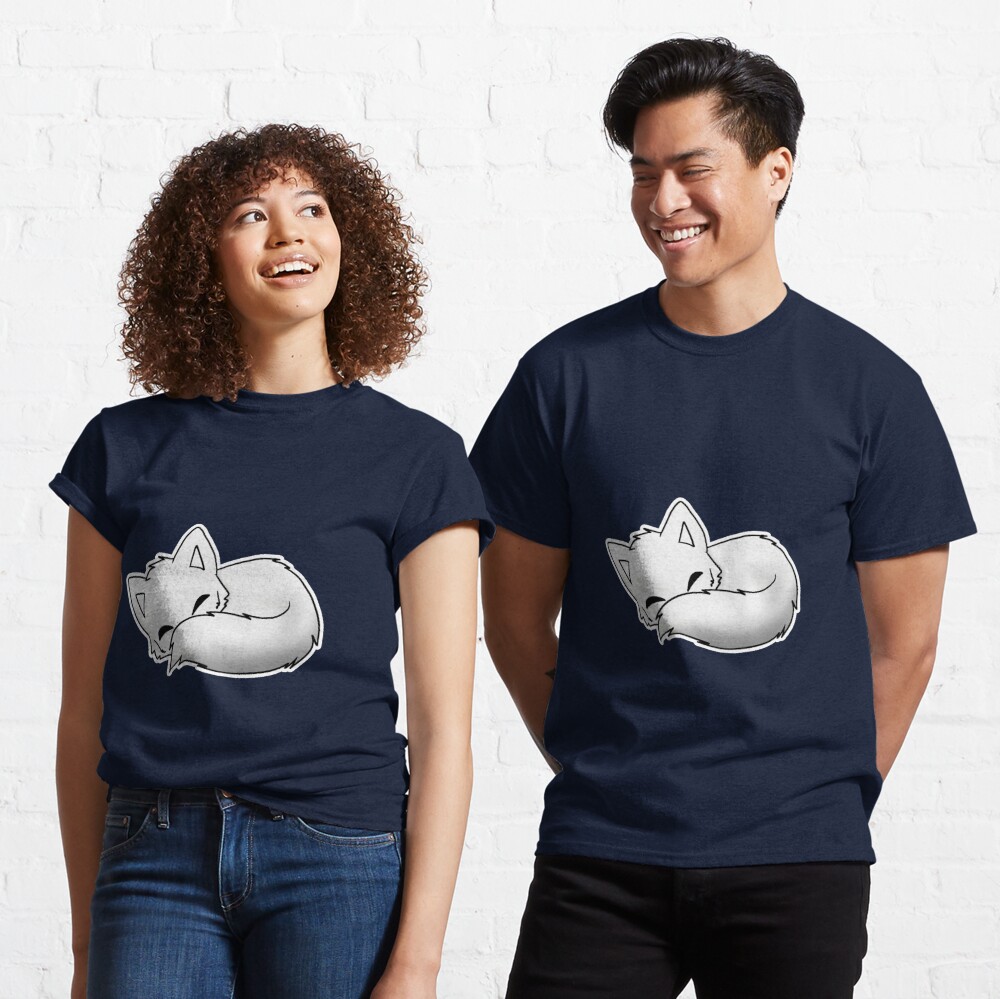 Arctic Fox - Hand Printed Graphic T-Shirt for Women