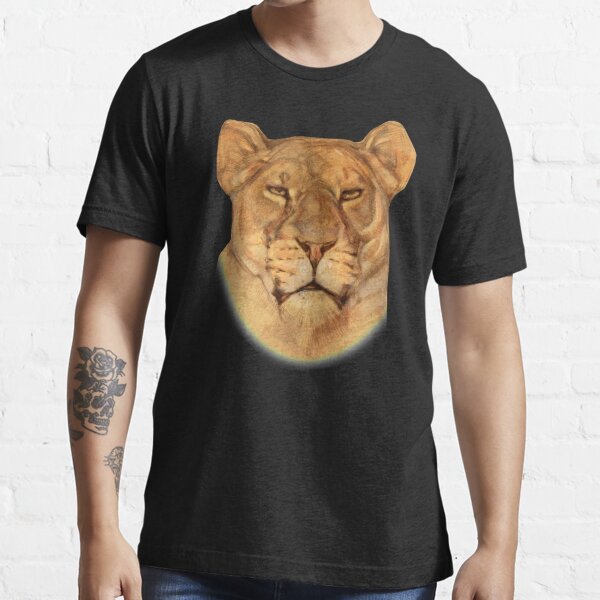 "Lioness Female Lion Face I love Lions Gift Lion Pride" Tshirt by