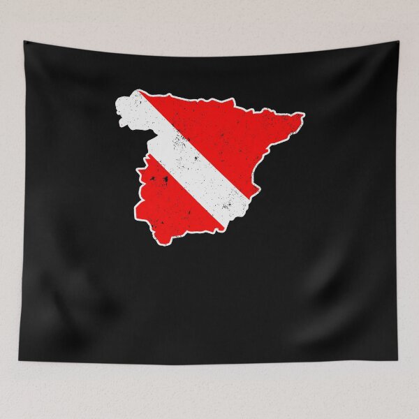 Item preview, Spain Scuba Dive Shirt Rescue Diver Flag Shirt designed and sold by shoppzee.