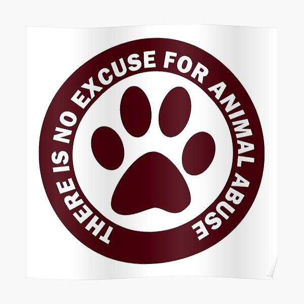NO EXCUSE FOR ANIMAL ABUSE