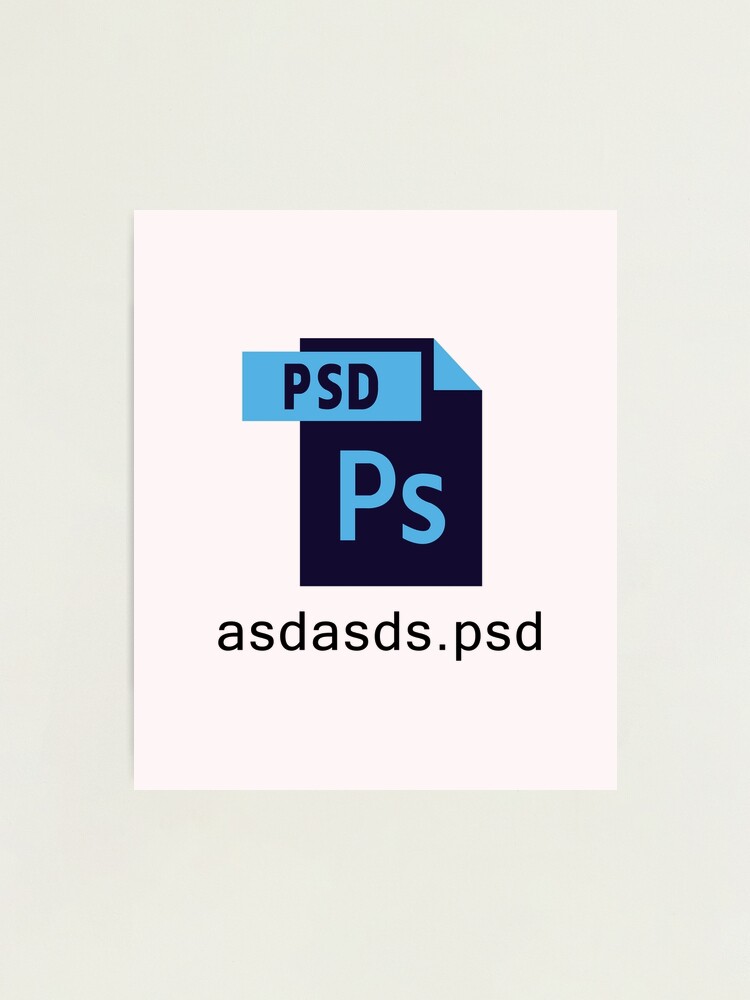 Adobe XD CC icon with random file name asdasd.xd Photographic Print for  Sale by allreadytaken