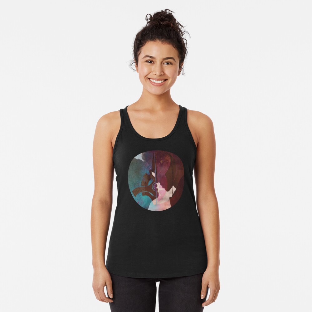 Vista previa del artículo con la obra «Camiseta con espalda nadadora», diseñado y vendido por alicenmariah.