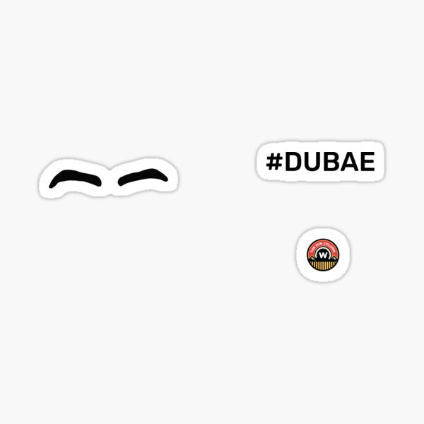 Dillon Dube Eyebrows Mug Sticker