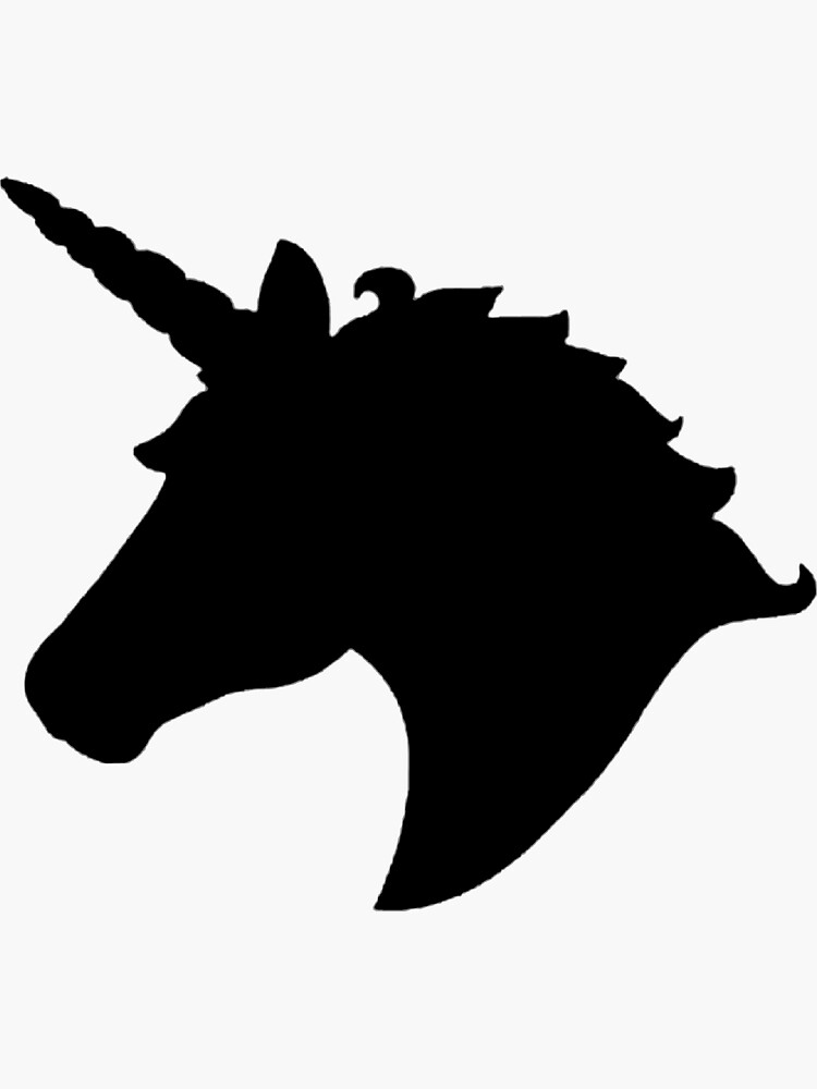 "EINHORN SILHOUETTE" Sticker von HAUNTERSDEPOT | Redbubble