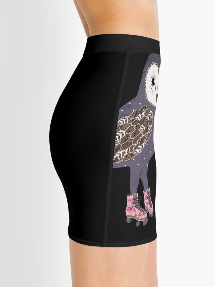 Alternate view of I skate OWL night long Mini Skirt