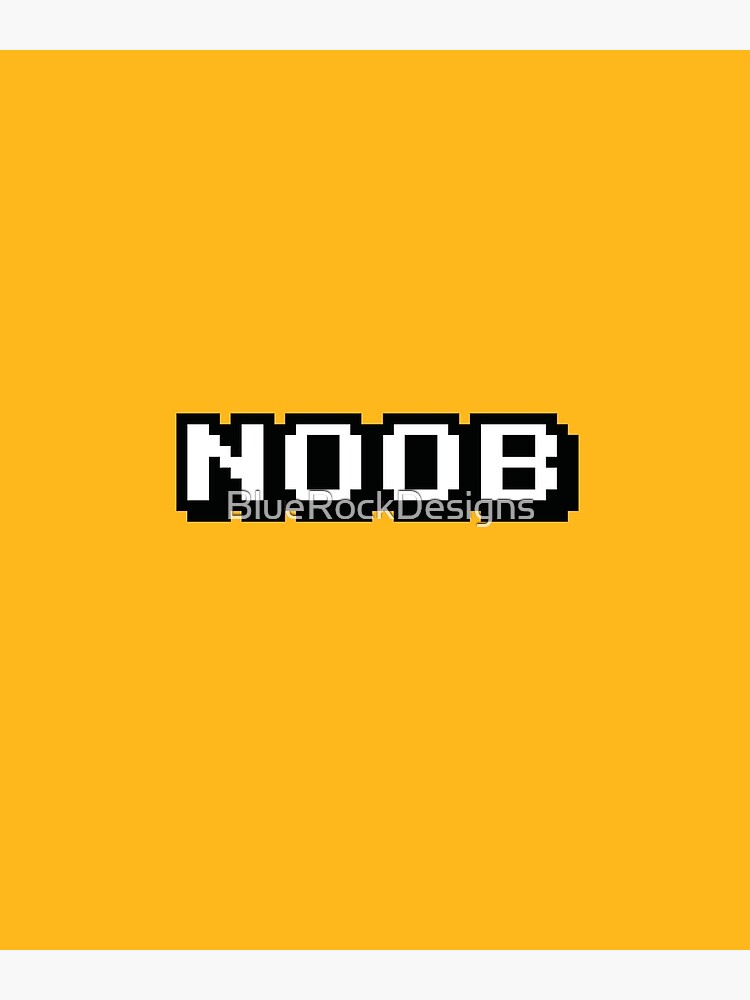 8 Bit Noob Posters Redbubble - roblox noob colors rgb