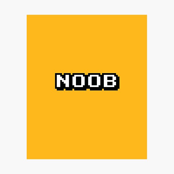 8 Bit Noob Photographic Prints Redbubble - 8 bit roblox noob