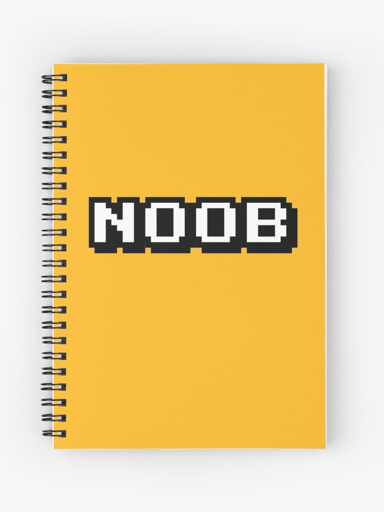 8 Bit Noob Spiral Notebook By Bluerockdesigns Redbubble - 8 bit noob roblox