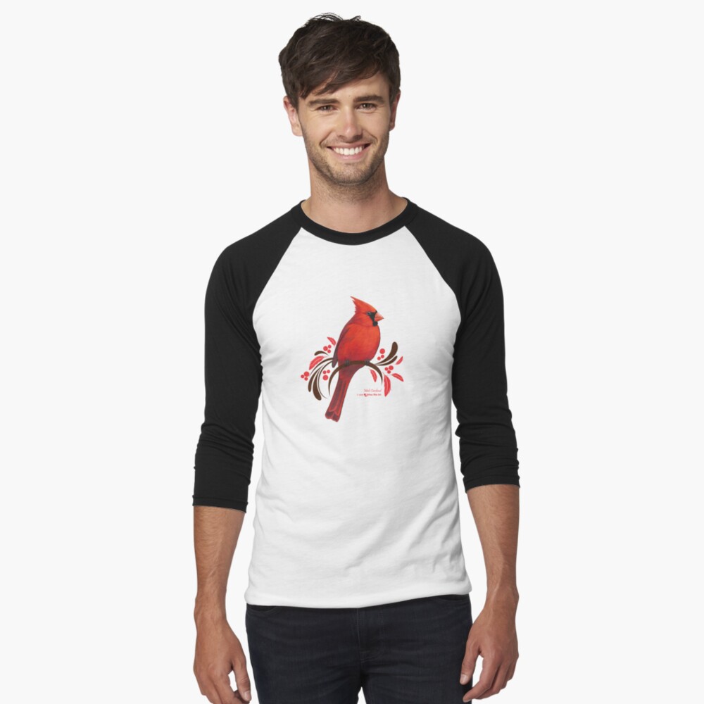 Male Cardinal Essential T-Shirt for Sale by sylvanmist